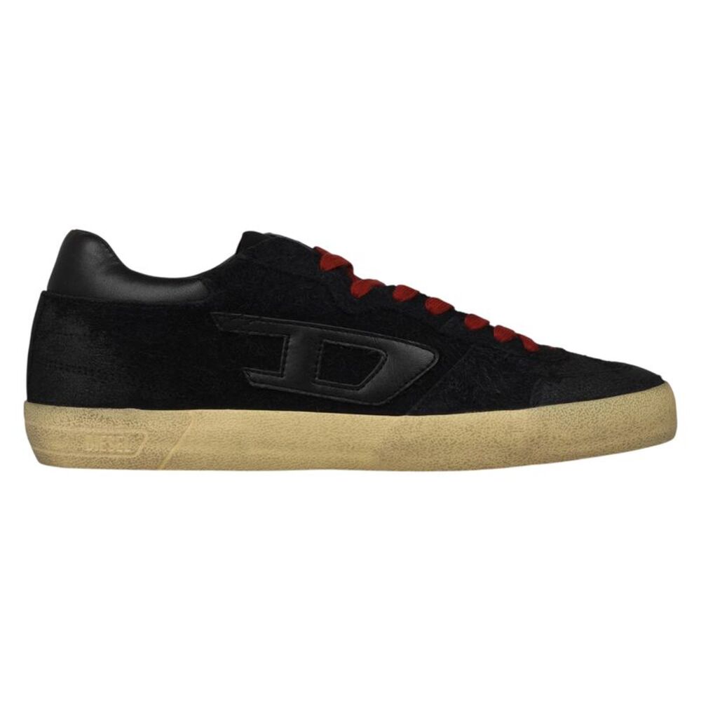 Diesel Mens S-Leroji Leather Sneakers / Black